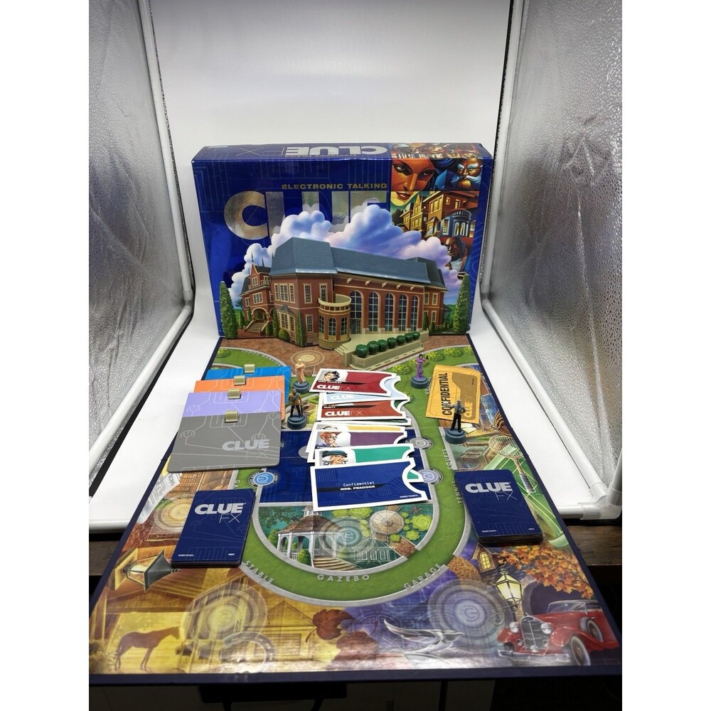 Electronic Talking Clue FX Board Game 2003 Parker Brothers Tested Works